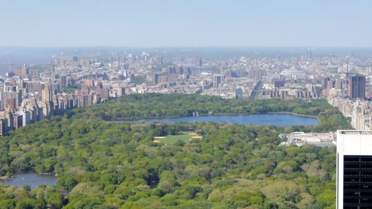 Blick nach Norden über den Centralpark.