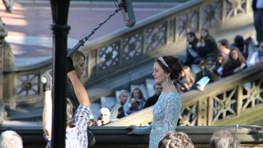 Dreharbeiten zu Gossip Girl.