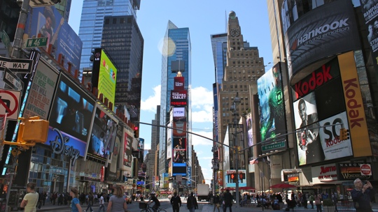 Der Timesquare mitten in Manhattan.